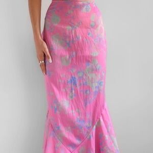 Free People Pink Floral Skirt Never Worn